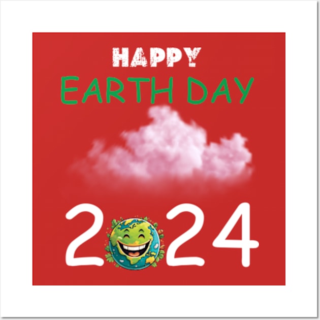 happy earth day 2024 gift april 22 Cute  Lover Rainbow Wall Art by graphicaesthetic ✅